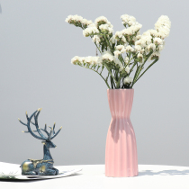 Vase Ceramic Living Room Flower Arrangement Nordic Creativity Brief Modern Dry Flower Decoration Pendulum Table White Water Nurser