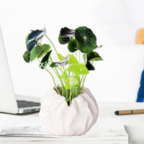 Home living room Ceramic Vase ornaments dining table table top hipster flower arrangement vase creative simple decorative flower Ware