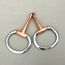 Horse bit equestrian supplies stainless steel British horse bit 13cm copper bit horse bit EggbuttBit