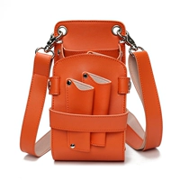 Оранжевые (5-битные) ножницы для кожи втирание P042