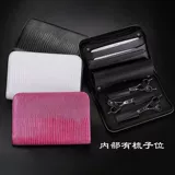 Ножницы, складная сумка с молнией, из натуральной кожи