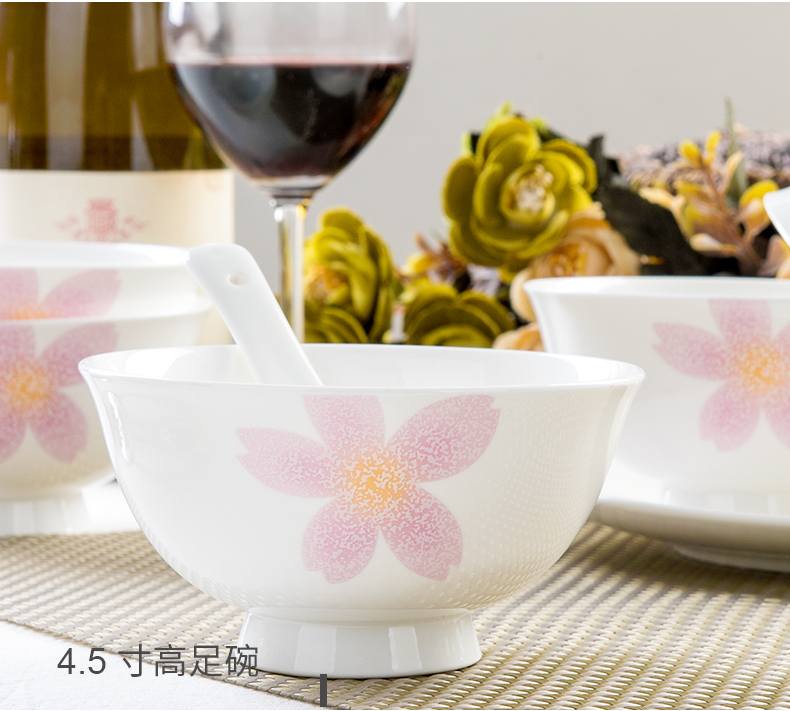 In accordance with all the dishes suit household of Chinese style food dish ipads porcelain plate suit dishes Korean ceramic bowl chopsticks for dinner