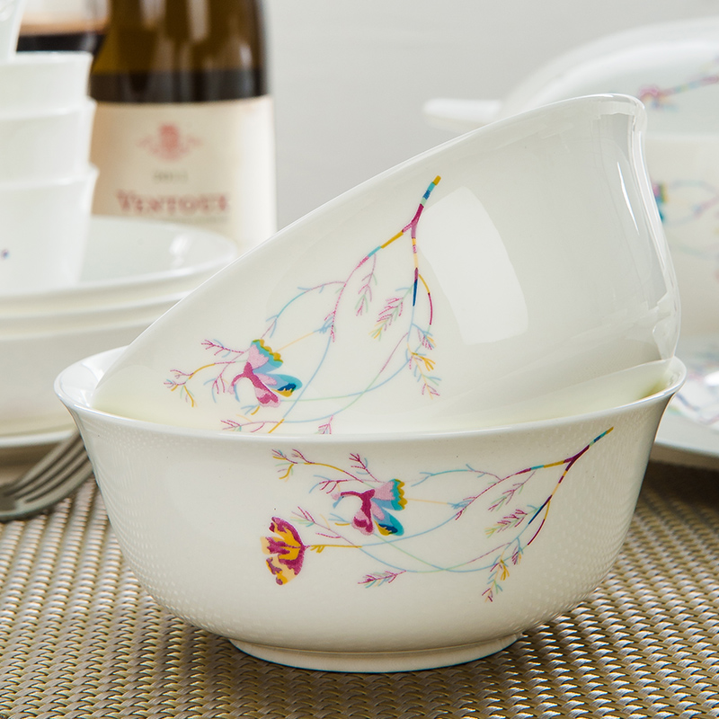 In accordance with the household ceramic bowl chopsticks dishes tangshan ipads In - glazed porcelain tableware rainbow such as bowl Chinese rice bowl small bowl of soup bowl
