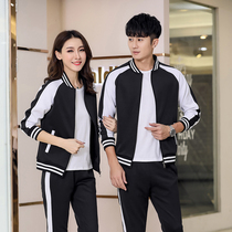 2 pieces of sports suit for men and women speed dry badminton clothes for spring autumn and winter long sleeves table tennis clothes long pants and sweatpants