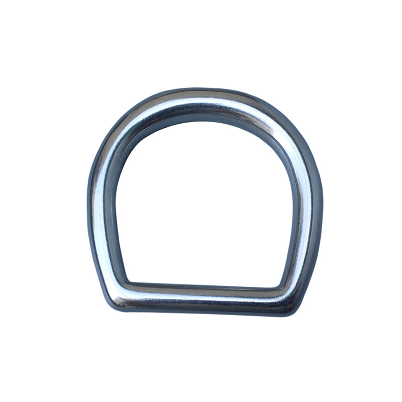 Stainless steel D buckle carriage accessories round D ring luggage hardware buckle 3 8 cm