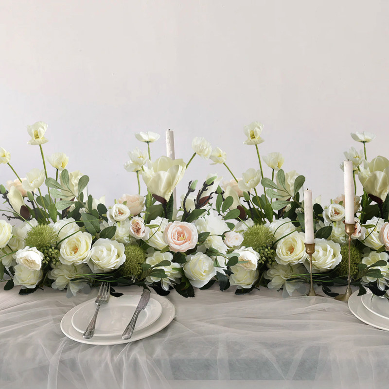 New Hotel Table Flowers Wedding Celebration Simulation Floral KTV Bar Meeting Living-room Sign to Desk Tabletop Pendulum decoration