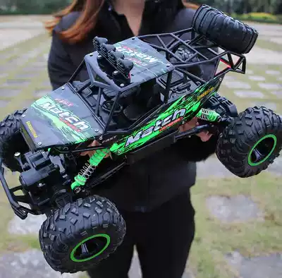 Big tire racing wild hand-controlled battery toy 3 drag racing remote control off-road vehicle children's small track charging man