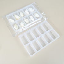 Dumplings tray disposable 10 g large wonton Stuffed Box Food Grade Plastic Tobox Quick-frozen Water dumplings Box packing box