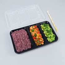 Disposable Meal Kit Food Grade Division Lunch Box With Microwave Packaging Box Commercial Fast Food Box Rectangular Takeaway Box