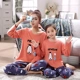 Mùa xuân và mùa thu mẹ và con gái cha mẹ trẻ con cotton dài tay 5-7-9-11-13-15 tuổi bộ pijama