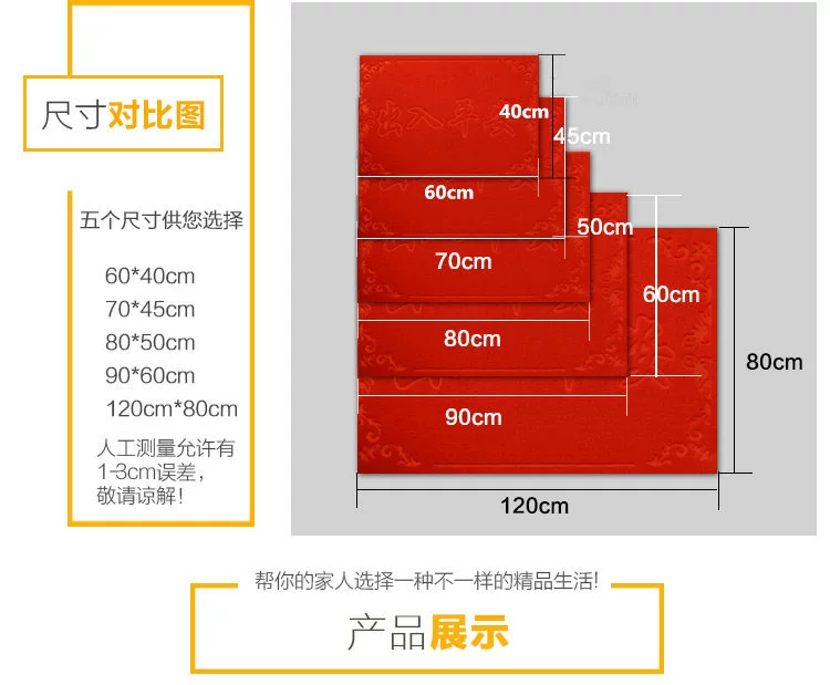 Trang chủ cửa ra vào hội trường sàn mat hấp thụ nước chống trượt PVC mat nhà cửa mat phòng tắm chân mat