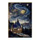 Framed Starry Sky Castle Diamond Painting World famous Painting Tile Cross Stitch 2023 ການເຮັດດ້ວຍມືໃຫມ່ DIY ຫ້ອງຮັບແຂກຫ້ອງນອນ