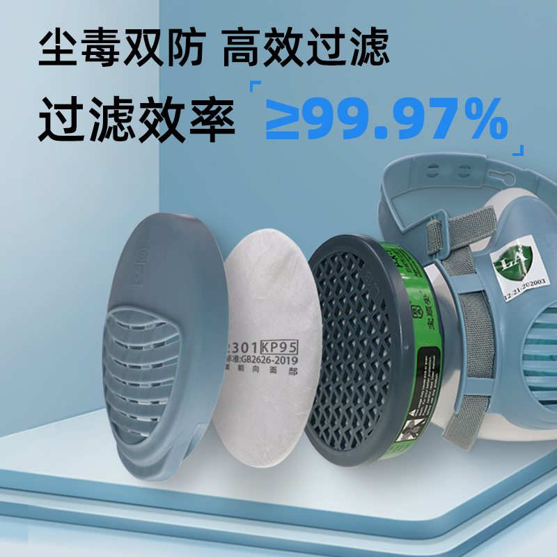 Baoshun'an gas mask spray paint special activated carbon anti-gas pesticide dust-proof mouth and nose mask chemical gas mask