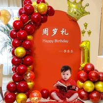 Weekly supplies one-year old one-year old carpets baby girl boy background arrangement props birthday grabber