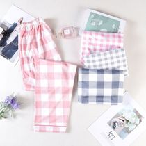 Pajama pants womens trousers summer thin section spring and autumn large size cartoon printing loose ladies casual wearable home pants