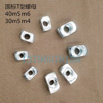 Industrial Aluminum Profile Accessories National Standard T Type Slider Nut 4040 3030-M4-M5-M6-M8