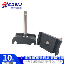 Assembly line stainless steel nylon round double track clip conveyor guard rail bracket accessories card 12 round bar fixed connecting piece