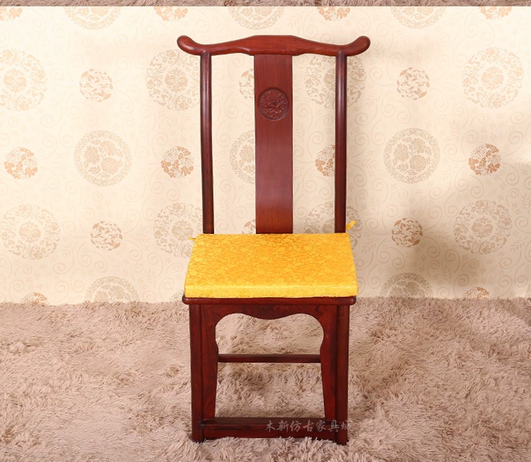 thảm len trải ghế gỗ Đệm ghế kiểu Trung Quốc, đệm sofa bằng gỗ gụ, đồ nội thất bằng gỗ nguyên khối, vòng tròn ghế ăn, thảm trà, đệm màu nâu cửa sổ lồi chống trượt theo yêu cầu đệm ghế gỗ phòng khách đẹp