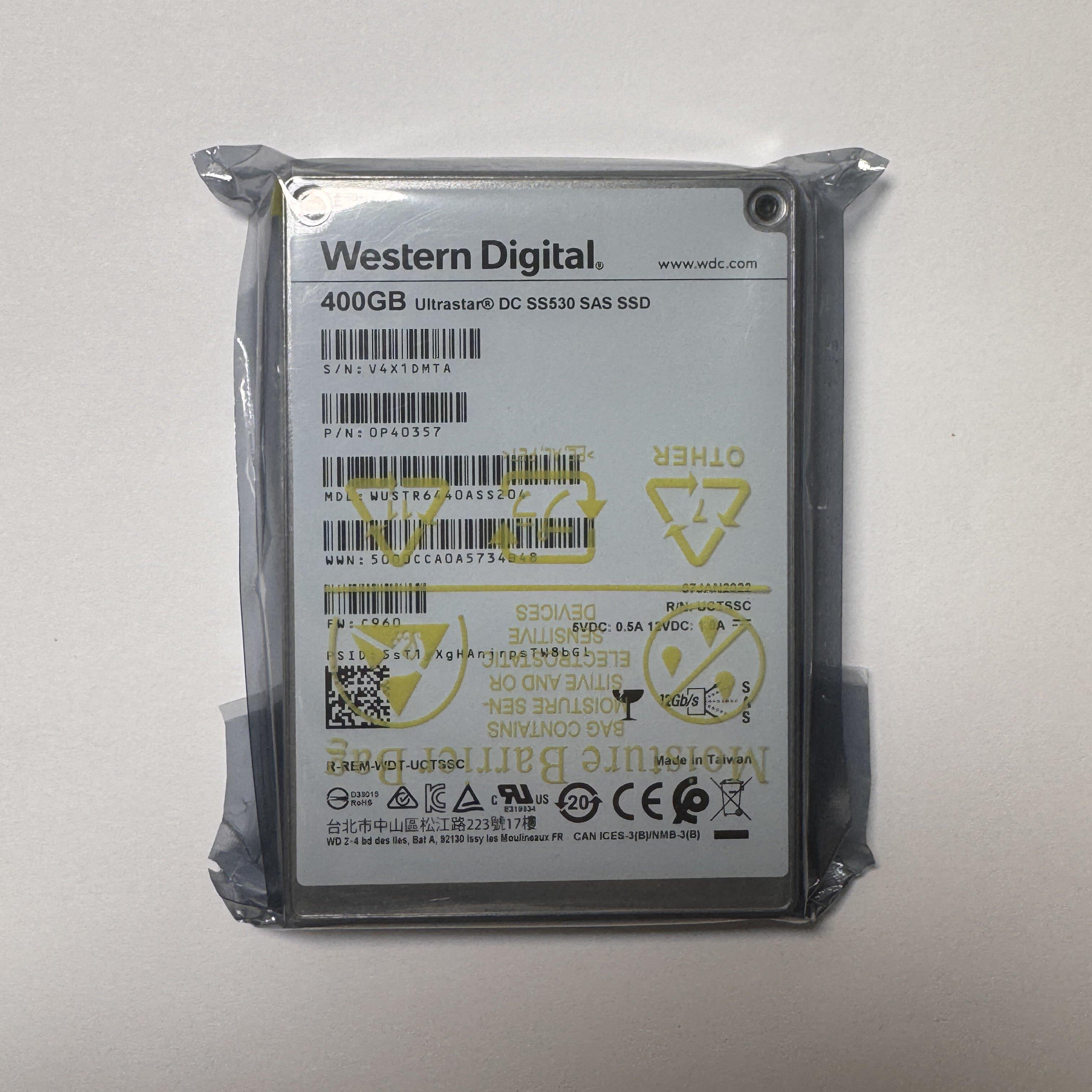 Твердотельный накопитель WD/SS530 400G 480G 800G SAS 12G WUSTR6440ASS204 SSD Изображение 1