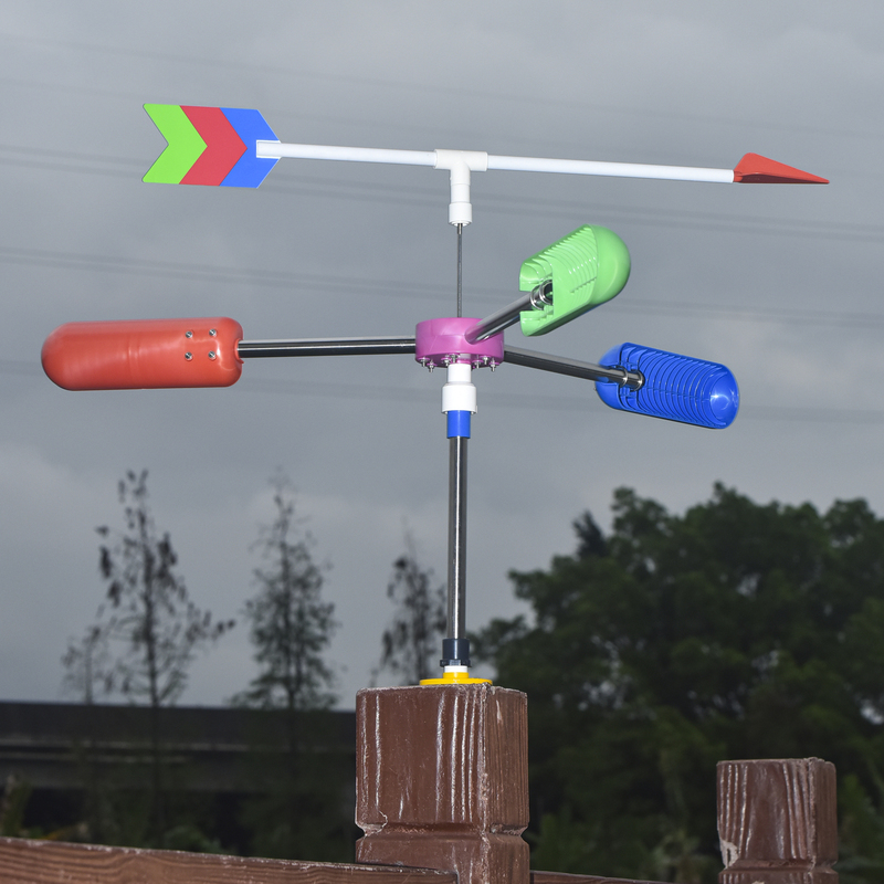 European-Style Garden Decoration Wind Vane, Wind-Powered Pavilion, Gazebo, Courtyard, Colorful Windmill, Balcony, Weather Forecast, Healing