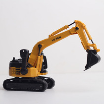 Hand-in-hand manipulation of small digging machine Boys baby crawler excavators engineering car children sliding digger toy car