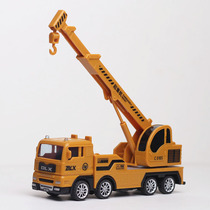 Boy baby crane hoist hook machine slides plastic engineering car children are resistant to running small car toy car