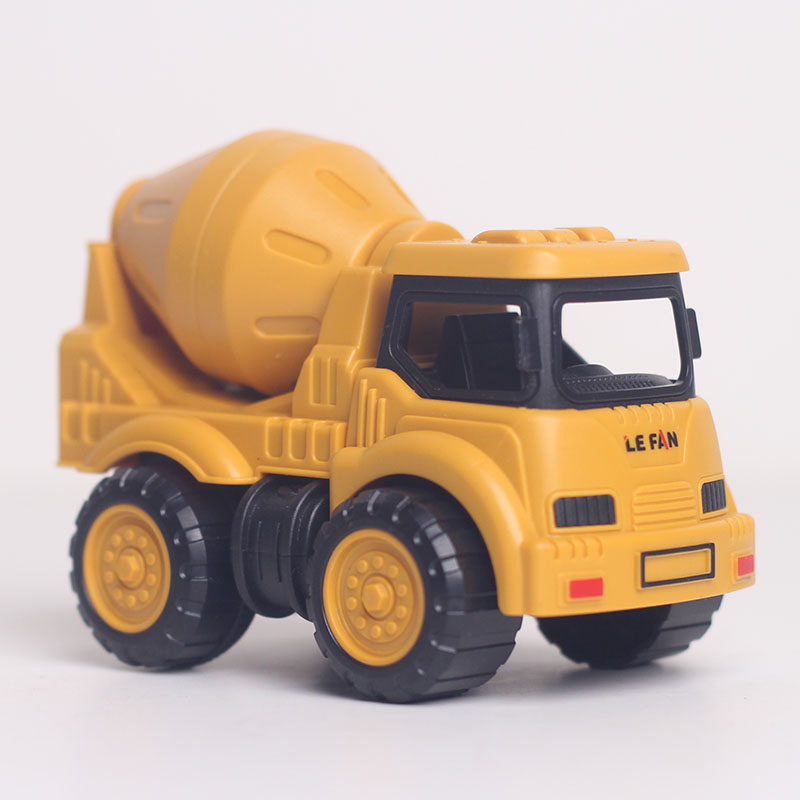 Cute children engineering car boy girl baby skip bucket car cement mixer car inertia and fall will run small toy