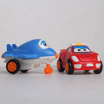 Levan cute meng cartoon children colliding deformation car boy girl baby inertial small aircraft toy car
