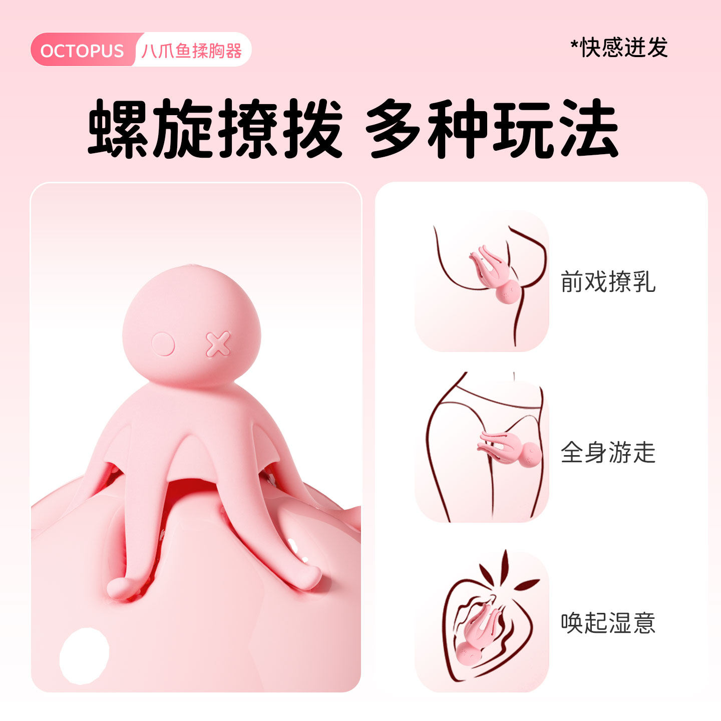 Remote Breast Massager with Nipple Clamps detail 4