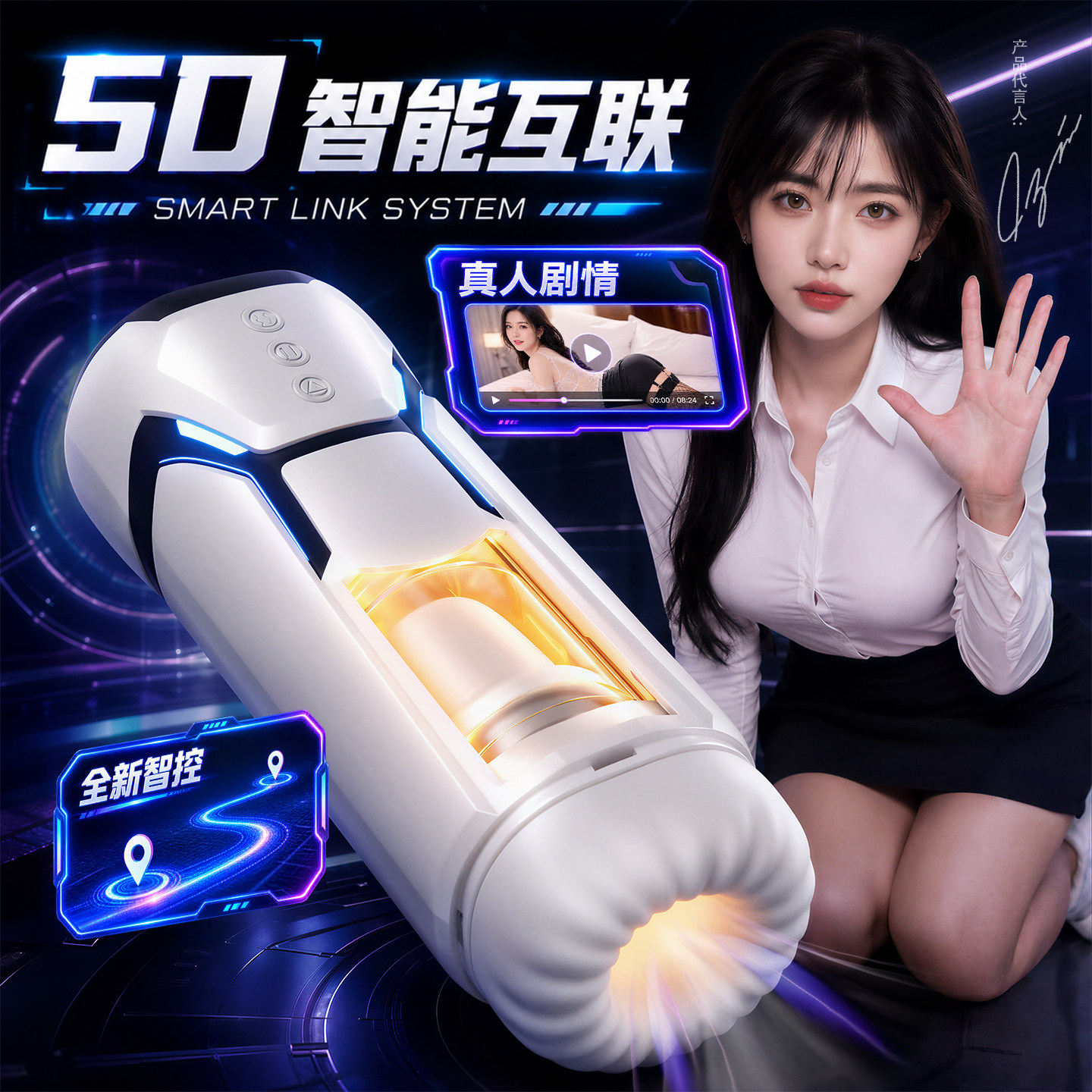 Auto-Extend Male Masturbator
