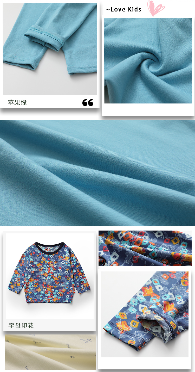 Sản phẩm Xianheng trẻ em đáy áo cotton đơn bé trai mùa xuân và mùa thu mẫu ấm áp áo dài tay áo T váy trẻ em 10 tuổi