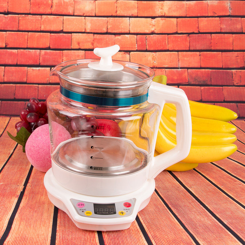 Amy rabbit Manning health preserving pot thickened glass pot frying traditional Chinese medicine pot multifunctional fully automatic two-piece style