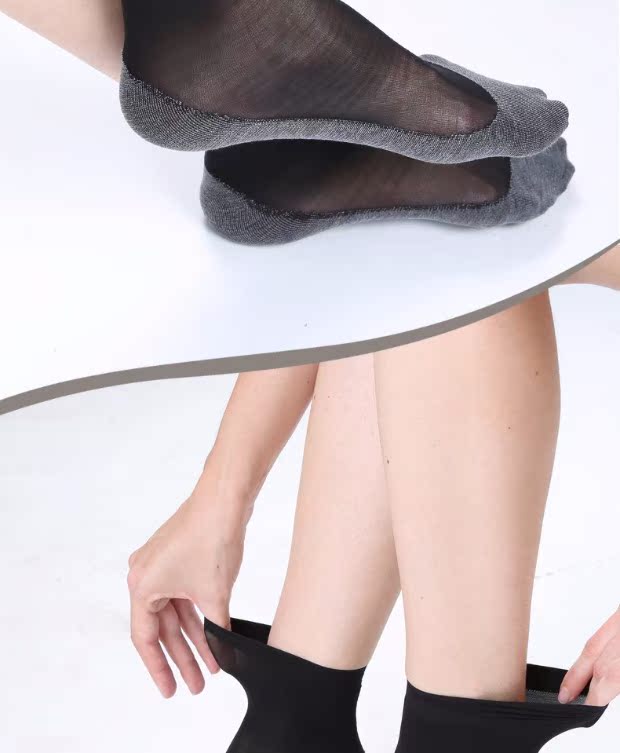 Pierre Cardin Stockings Bốn mùa Bít tất 100D Chất liệu nhung của phụ nữ Bông bấc chống trượt miệng PC2220 vớ chân