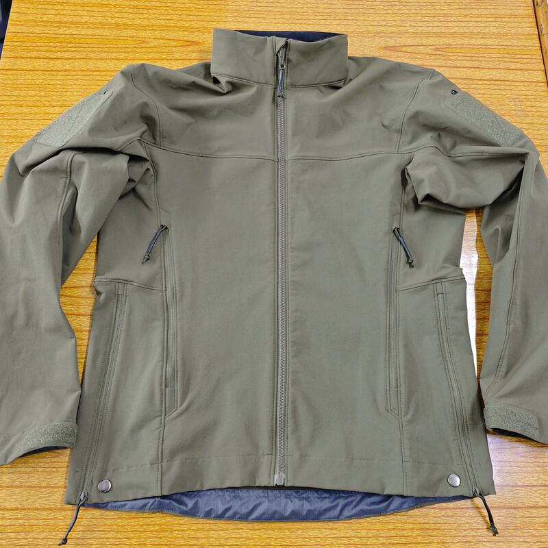 Aps X Dh Stand-Up Collar Patrol Military Version Windproof and Water-Repellent Tactical Softshell Jacket, Wear-Resistant and Breathable for Hiking