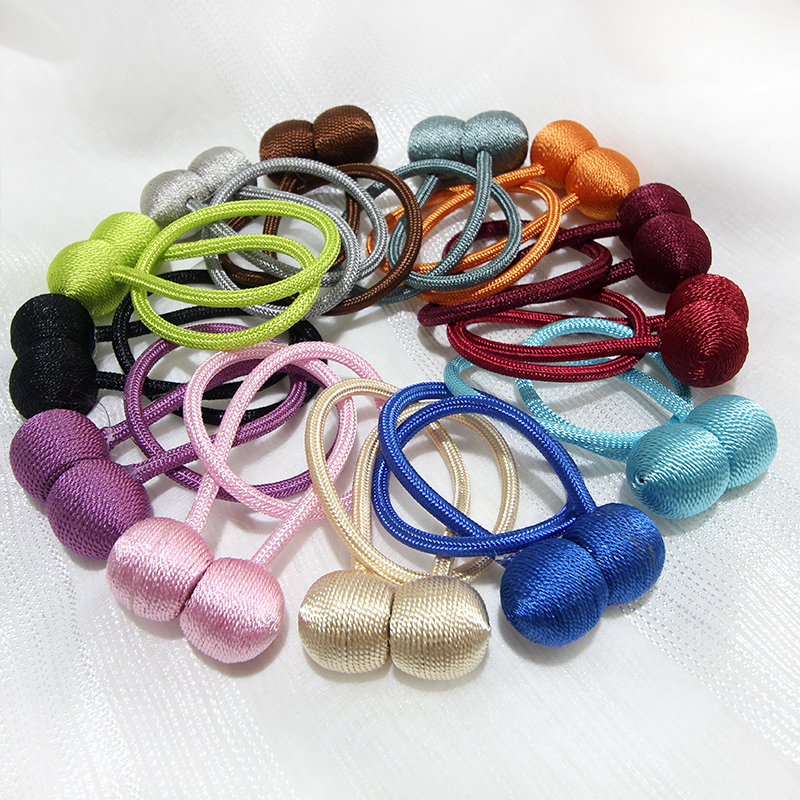 Decorative curtain buckle Accessories Strap strap A pair of magnets Simple modern tie rope Lace Cute creative tie rope