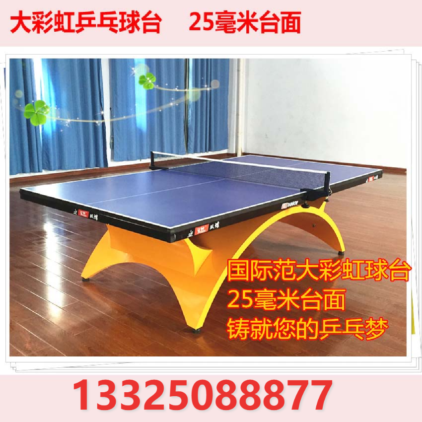 Big rainbow Small rainbow Standard indoor table tennis table Home club arena game table tennis table case