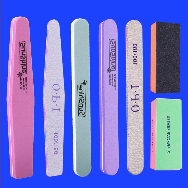 Nail Tool Set Sponge Scrub Manicure Scrub Strip Diamond Rub Nail File Polishing Strip Polishing Strip