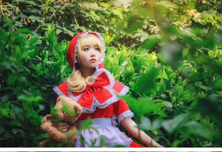 Liên Minh Huyền Thoại Lol Cô Bé Quàng Khăn Đỏ Annie Gợi Cảm Hầu Gái Trang Phục Cosply Trang Phục Nữ Anime Dễ Thương Trang Phục Cos Trang Phục Nữ