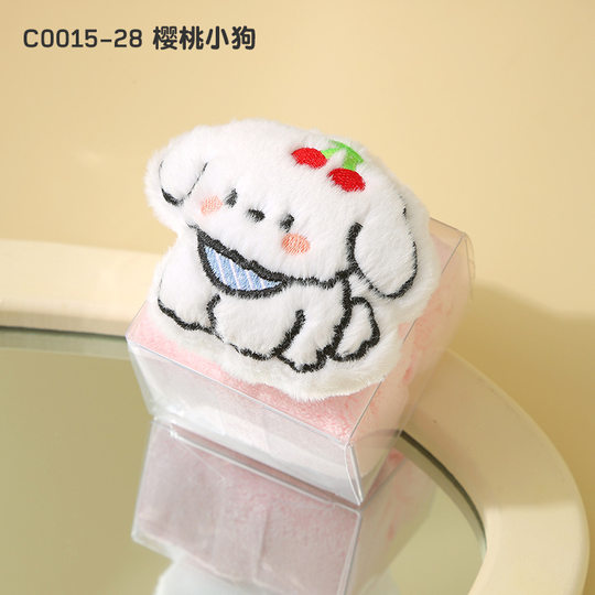 Souvenir towel, cute new cartoon hanging children's hand towel, practical small gift towel as souvenir
