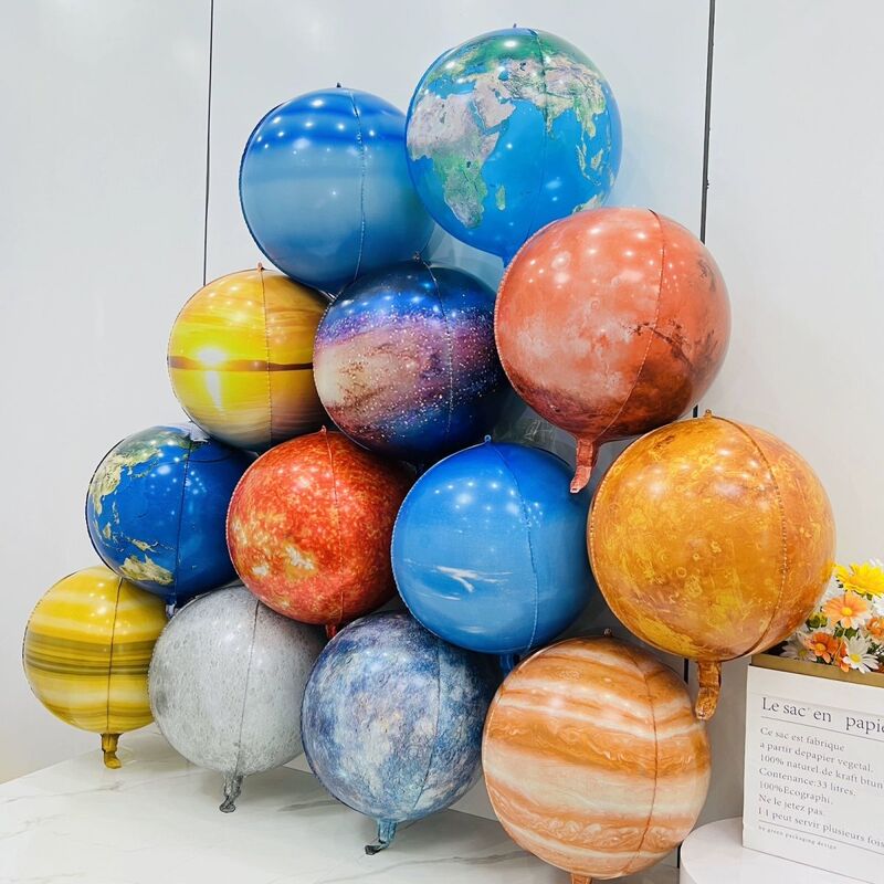 22inch Eight Planets of the Universe Theme Space Planet Aluminum Balloon Props Children's Birthday Party Decoration Arrangement