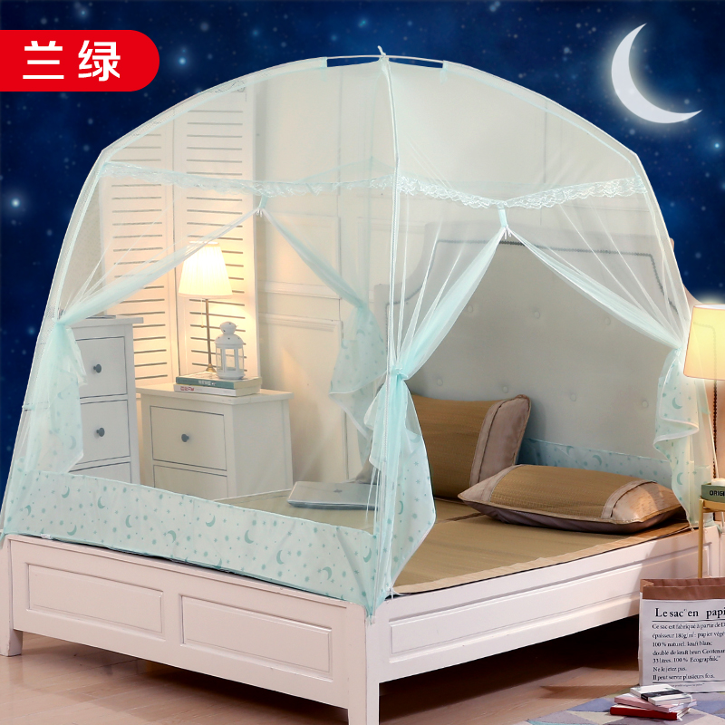 Mông Cổ yurt muỗi net 1.8 m giường 1.5 đôi hộ gia đình dây kéo khung 2018 mới 1.2 m duy nhất ký túc xá mã hóa