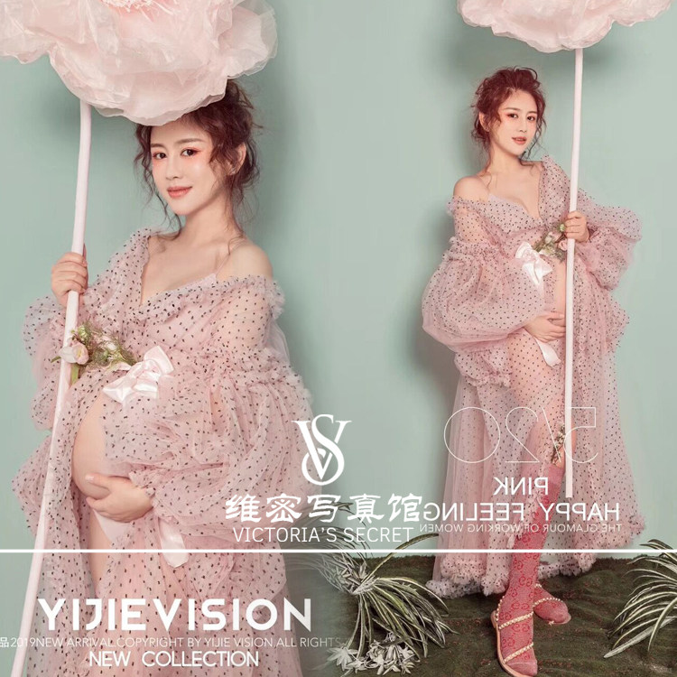 2019 photo studio new maternity photo clothing polka dot cardigan fairy department beautiful private art photo photo