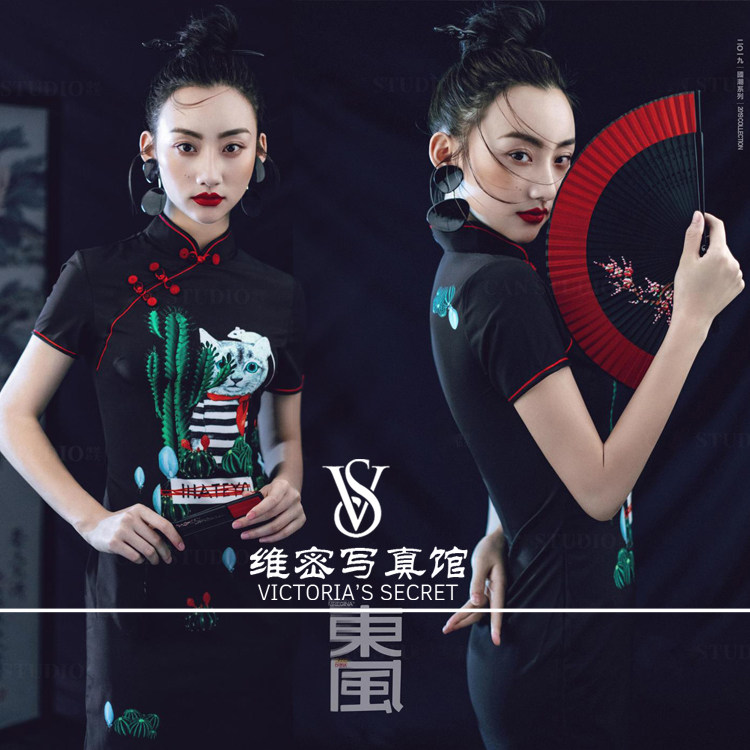 2019 exhibition new sexy cheongsam photo studio photo personalized art photo retro Chinese style theme photography clothing