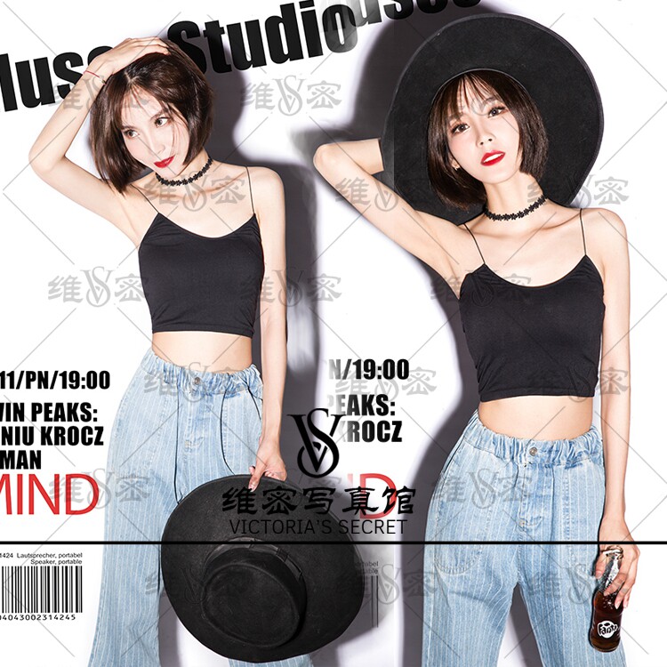 2018 Exhibition new personality Girls Write a True Theme Costume Photo Gallery Studio Interior Photo Photography Clothing