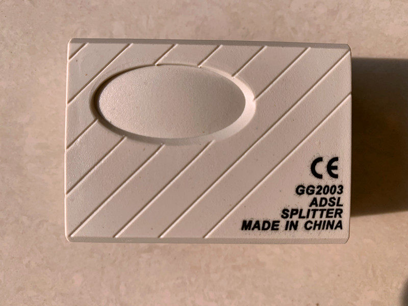 Telecom Dedicated High Quality ADSL Voice Splitter Broadband Separator Telephone Separator Extension Cord