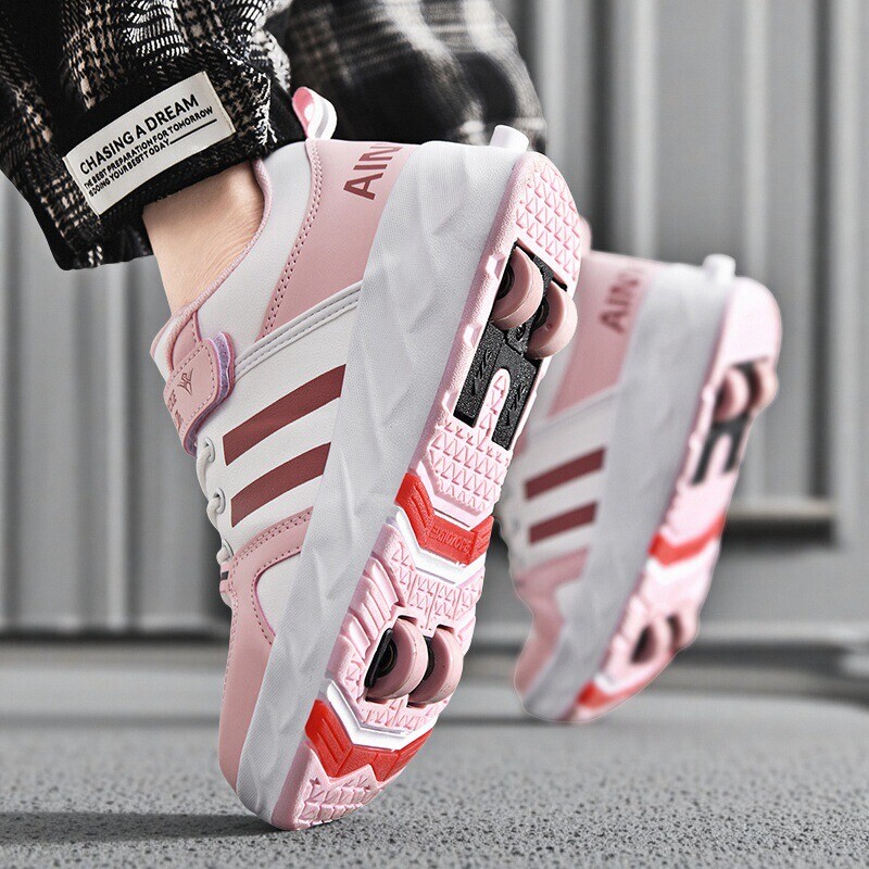 Rampage Shoes for Girls 2026 New Model Children's Student Sneakers with Invisible Four-Wheel Retractable Roller Skates Rampage Shoes for Girls 2026 New Model Children's Student Sneakers with Invisible Four-Wheel Retractable Roller Skates
