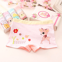 Childrens Underwear Girls Cotton Modal Flat Corner Baby Small and Middle Children Girls 2-10 Years Old Panties Girls Underpants