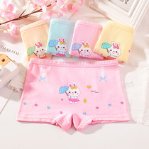 Cotton childrens underwear girls cotton flat corner girls baby girl four-corner triangle shorts 1-3-5-7-9 years old