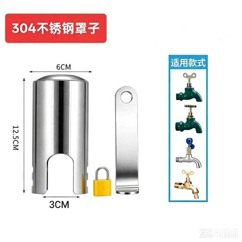 Stainless Steel Faucet Lock, Tap Switch Lock, Outdoor Faucet Protective Cover, Protective Cover Lock, Fast Shipping Stainless Steel Faucet Lock, Tap Switch Lock, Outdoor Faucet Protective Cover, Protective Cover Lock, Fast Shipping
