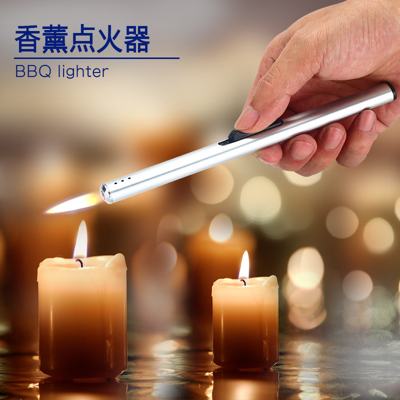 Aromatherapy candle ignition stick fragrance electronic igniter fire gun long handle lighter inflatable kitchen fireworks